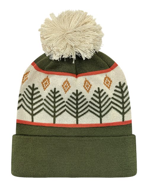 Rustic Trees/ Olive Green - Front