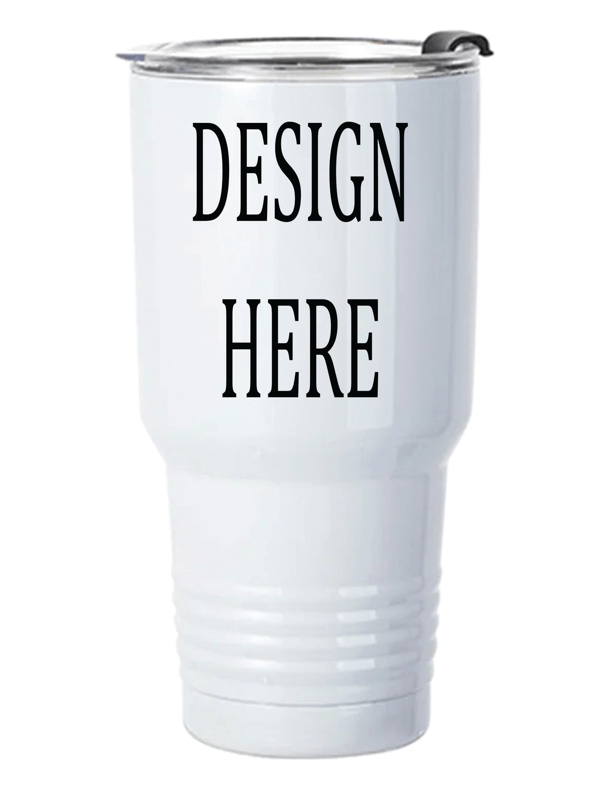 Personalized Stainless Steel Tumbler with Handle – 30oz